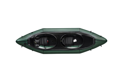 Green / Internal Storage System (TiZip) / Removable Deck | Inflatable Backrest