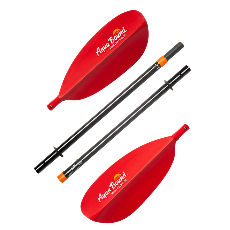 Manta Ray Hybrid 4-Piece Posi-Lok Kayak Paddle - 220 cm