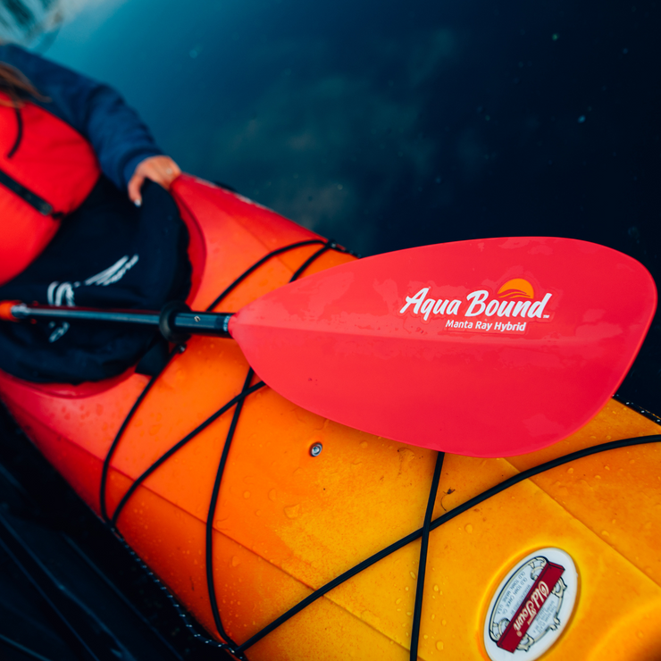 Manta Ray Hybrid 4-Piece Posi-Lok Kayak Paddle - 220 cm