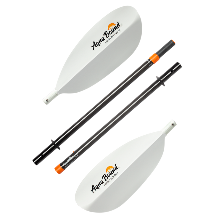 Manta Ray Hybrid 4-Piece Posi-Lok Kayak Paddle - 220 cm