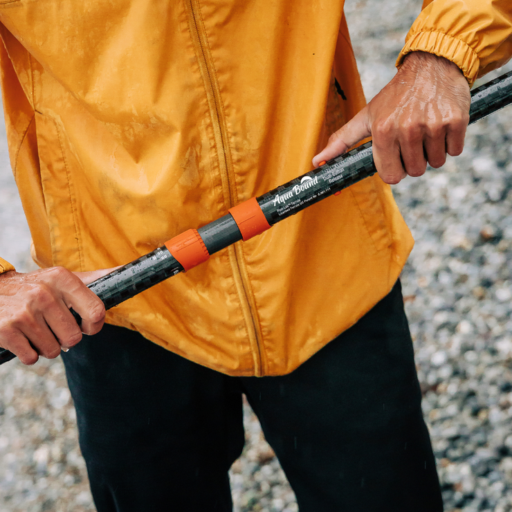 Whiskey Fiberglass 4-Piece Straight Shaft Kayak Paddle - 205 cm