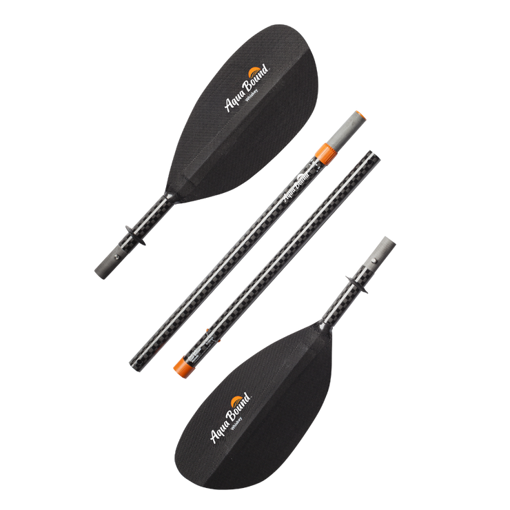 Whiskey Carbon 4-Piece Straight Shaft Kayak Paddle - 205 cm