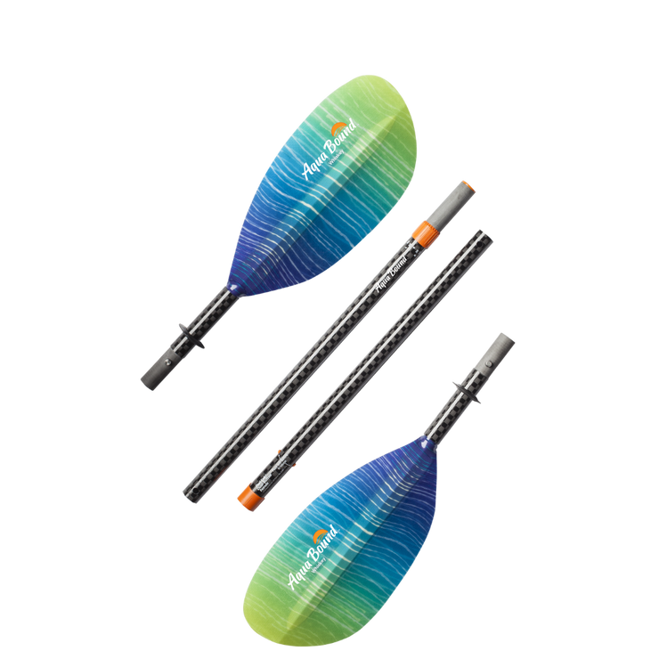 Whiskey Fiberglass 4-Piece Straight Shaft Kayak Paddle - 205 cm